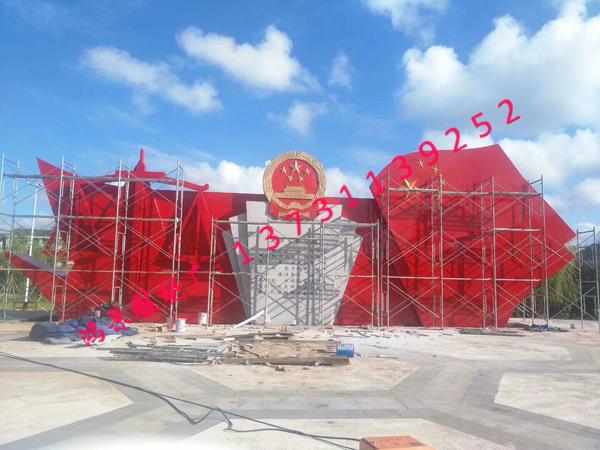 中華人民共和國國徽不銹鋼雕塑,景區大型不銹鋼雕塑工程 中華人民共和國國徽不銹鋼雕塑,景區大型不銹鋼雕塑工程