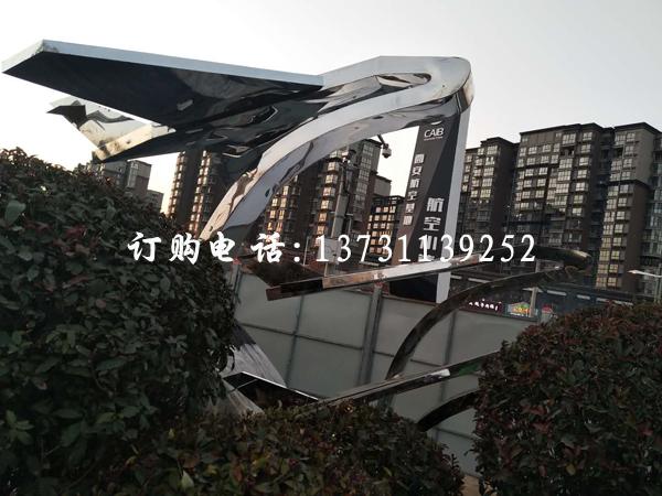 不銹鋼飛機(jī)雕塑模型  不銹鋼飛機(jī)雕塑模型