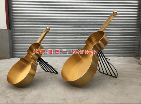 不銹鋼仿銅小提琴 不銹鋼仿銅小提琴