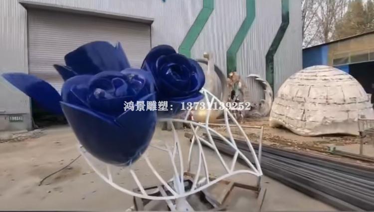 不銹鋼小型荷花雕塑 不銹鋼小型荷花雕塑