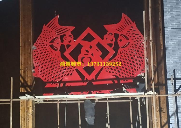 不銹鋼燈光金魚雕塑工程 不銹鋼燈光金魚雕塑工程