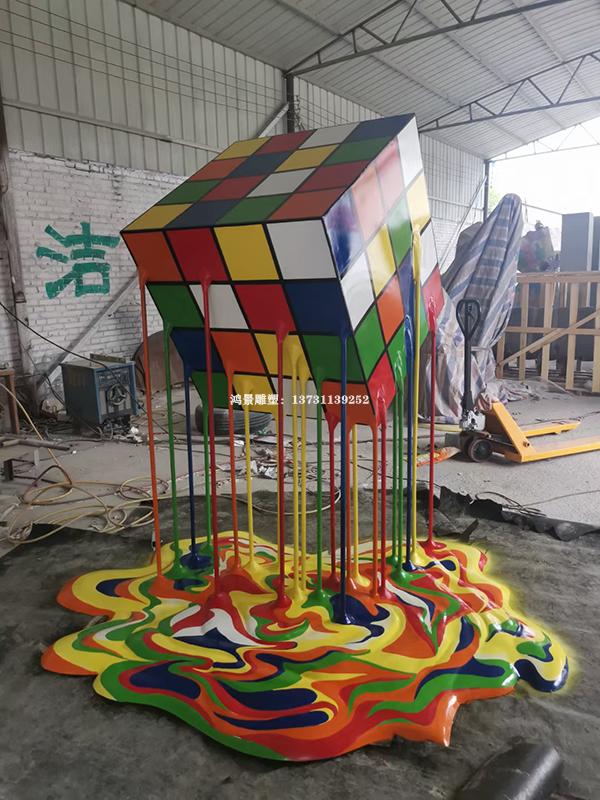 不銹鋼魔方雕塑,景觀雕塑 不銹鋼魔方雕塑,景觀雕塑