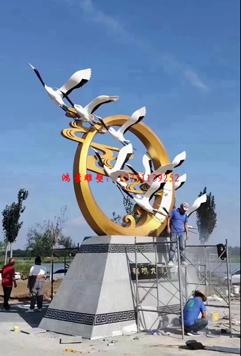不銹鋼群鶴雕塑,廣場飛鶴雕塑 不銹鋼群鶴雕塑,廣場飛鶴雕塑
